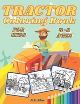 Tractor Coloring Book For Kids 4-8 Ages