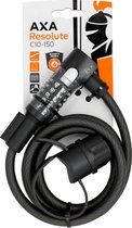 AXA - Resolute C10-150 – Slot voor Fietsen - Kabelslot – Code - Gebruiksvriendelijk - 150 cm lang - Diameter 10 mm - Zwart