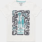 Rick Morty Waste Of Snakes Mens TShirt L