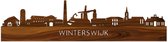 Skyline Winterswijk Palissander hout - 80 cm - Woondecoratie design - Wanddecoratie - WoodWideCities