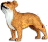 Staffordshire Bull Terrier Bruin Hond (Dog) hondenbeeldje , figuur