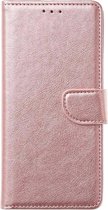 Portemonnee Book Case Hoesje Geschikt voor: Motorola Moto G9 Plus -  rosegoud