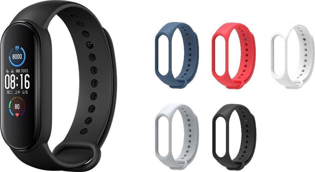 Xiaomi Mi Band 5 Smartwatch Europese Versie met 5 TECHPUNT kleurenbandjes