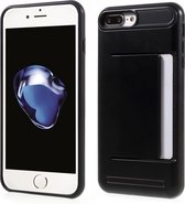 GadgetBay Zwarte pasjesklem hoesje voor de iPhone 7 Plus 8 Plus