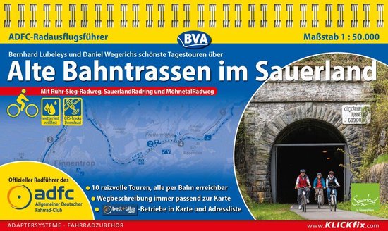 ADFC-Radausflugsführer Alte Bahntrassen im Sauerland 1:50.0 ... - cover