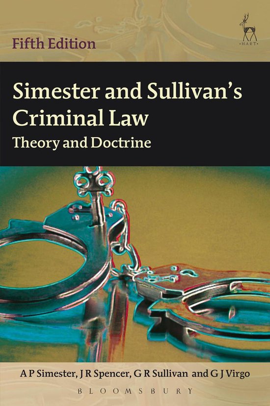 Simester and Sullivan's Criminal Law - cover