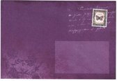 Cards & Crafts Luxe Gekleurde Enveloppen - 50 stuks - Paars - B6 - 175X120 mm - 120grms