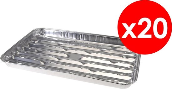 Aluminium grillschalen - BBQ Schalen - Aluminium schaal Barbecue - 5 x 4  (20) stuks -... | bol.com