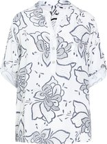 Cassis - Female - Blouse in viscose met bloemenprint  - Wit