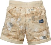 Quapi baby jongens korte joggingbroek Giver Dark Sand Splatter