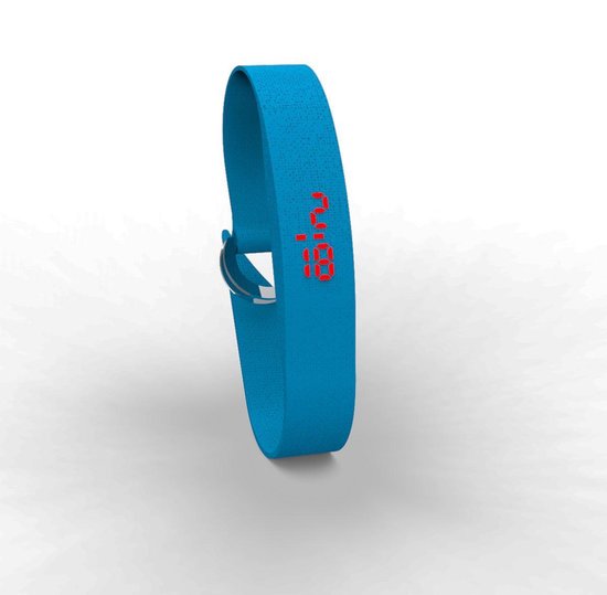 TOO LATE - Montre digitale avec bracelet en coton - MONTRE EN TISSU - ACD BLUE