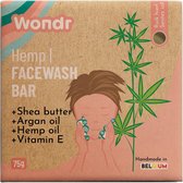 WONDR facewash bar - Normale tot gemengde huid - Antioxidant - Zeepvrij - Hemp your day - 83g