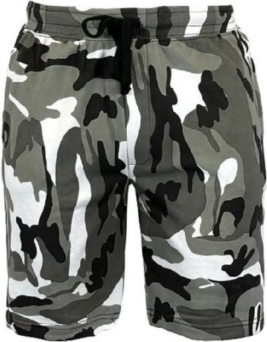 Short camouflage homme – Urbain – short homme – poches zippées – taille S