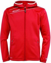 Uhlsport Stream 3.0 Hooded Jacket Rood-Wit Maat XXS