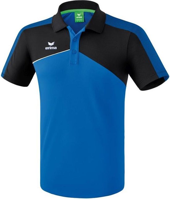 Erima Premium One 2.0 Polo New Royal-Zwart-Wit Maat S