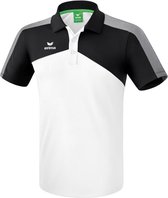 Erima Premium One 2.0 Polo Kind Wit-Zwart-Wit Maat 164