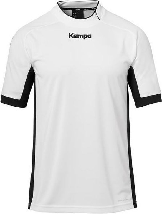 Kempa Prime Shirt Kind Wit-Zwart Maat 152