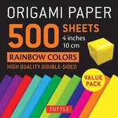 Origami Paper 500 sheets Rainbow Colors 4  (10 cm): Tuttle Origami Paper