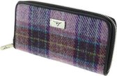 Glen Appin Harris Tweed Portemonnee Staffa Paars Roze - Made in Scotland
