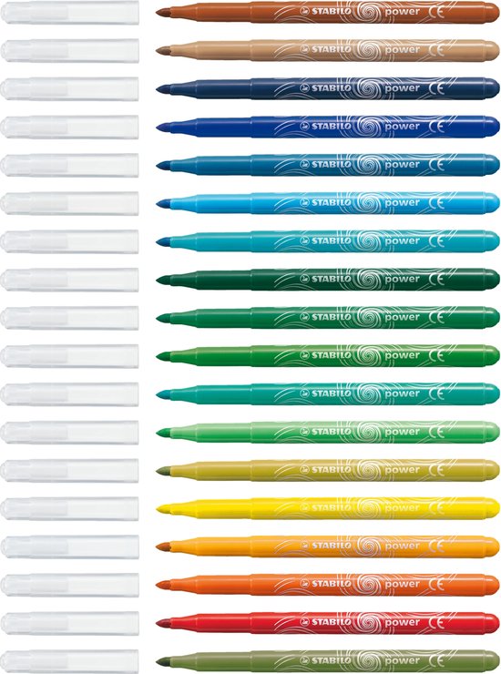 STABILO Power Stiften - Etui 18 kleuren | bol.com