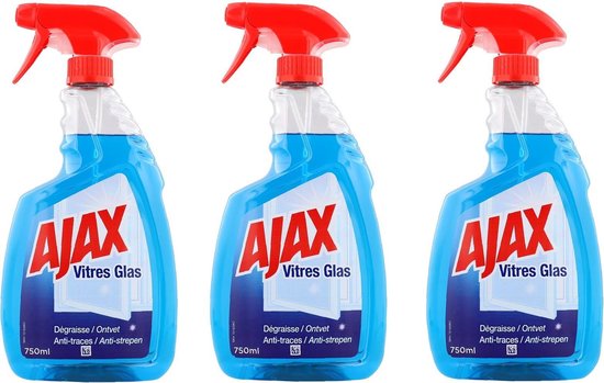 Ajax Glasreiniger - Triple Action - 3 x 750 ml | bol.com