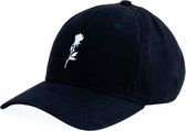 Broke & Rich - Baseball Cap/Pet - Unisex - Rose Logo - Zwart Suéde