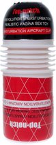 Power Escorts - Masturbator Cup - Rode/witte Cup - 19,5 CM - beige
