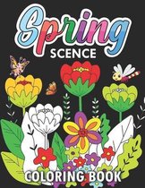 Spring Scence Coloring Book