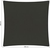 Shadow Comfort® Vierkantige schaduwdoek waterafstotend - UV Bestendig - Zonnedoek - 500 x 500 x CM - Warm Grey