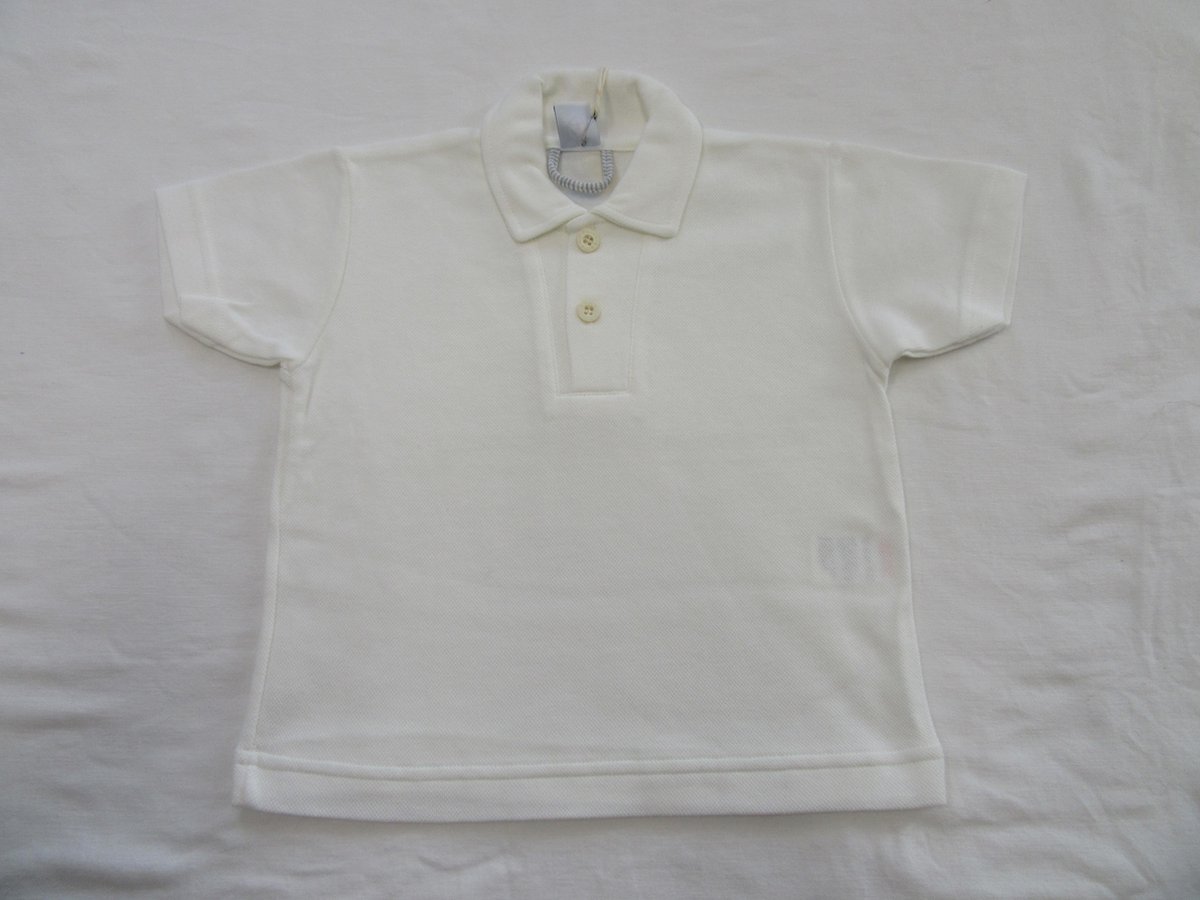 petit bateau , jongens , polo korte mouw , gebroken wit , effen, classic , 6 jaar 114