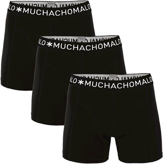 Muchachomalo Basiscollectie Jongens Boxershorts - 3 pack - Zwart - 110/116