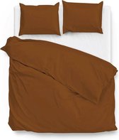 ZoHome Satinado Dekbedovertrek - Lits-jumeaux - 240x200/220 cm - Copper Orange