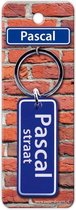 Paper Dreams Sleutelhanger Straatnaam Pascal 9 Cm Staal Blauw