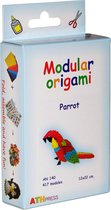 Kit voor het samenstellen van modulaire origami Papegaai