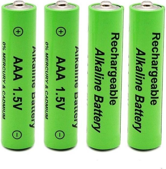 mouw binnenplaats stilte DrPhone BAT30 - AAA - 3500 Mah draagbare Batterij - Oplaadbare batterijen -  4 in 1 pack | bol.com