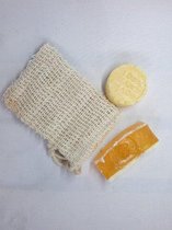 cadeau setje zeep en shampoo sinaasappel