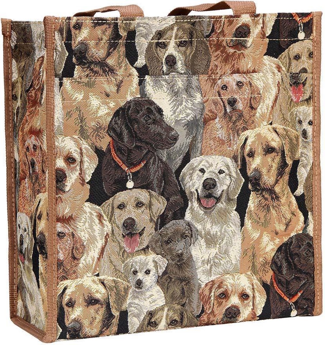 Cityshopper - Gobelinstof - Schoudertas - Labrador - Hond