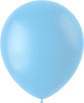 Lichtblauwe Ballonnen Powder Blue 33cm 100st