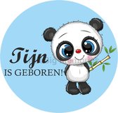 Raamsticker Panda - Hoera een Jongen - raamsticker - muursticker - raam sticker - geboorte sticker - raam en deur stickers