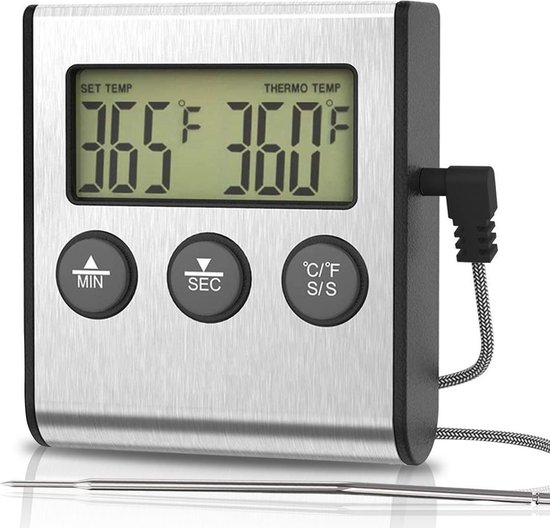 Herhaald ONWAAR Avonturier Digitale Keuken Thermometer Premium - Met Lichtfunctie + Magneet -  Suikerthermometer -... | bol.com