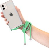 Mobiparts  Apple iPhone 12 Mini Groen hoesje met koord