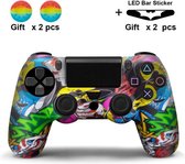 Siliconen Controller Hoesjes | Beschermhoes Skin | Geschikt voor PS4 - Playstation 4 | Softcover Case | Grip | Grafity