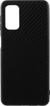 Samsung Galaxy A32 5G Hoesje Dun TPU Carbon Fiber Back Cover Zwart