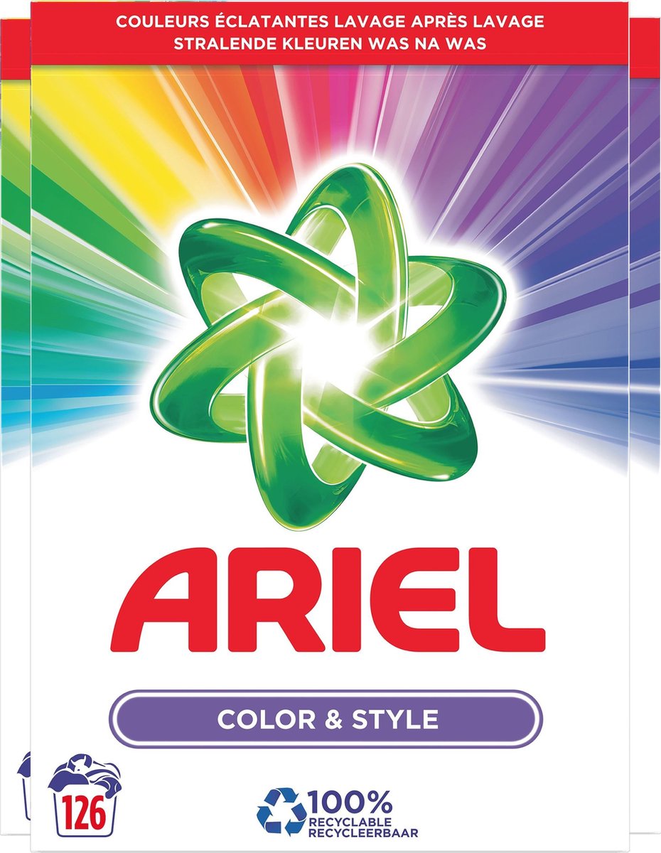 Ariel Waspoeder Kleur Color Wasmiddel 3x42 Wasbeurten