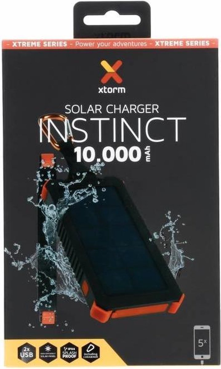 Xtorm - Solar Charger Instinct - 10000 mAh - AM123 | bol.com
