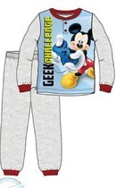 Mickey Mouse pyjama - grijs - maat 128 - Disney pyjamaset