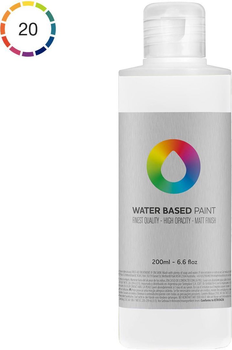 MTN Water Based Paint 200ml - Titanium White