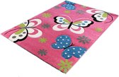 karpetexpert.nl Platin - Vloerkleed - 160x230 cm - Kunststof - Synthetisch - Roze