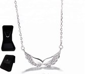 EDITH GARNER - Ketting dames in geschenkdoos - Engelenvleugels - 925 Zilver