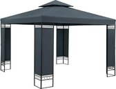 Bol.com Casaria Paviljoen Lorca 3x3m - UV-bescherming 50+ Metaal - Antraciet aanbieding